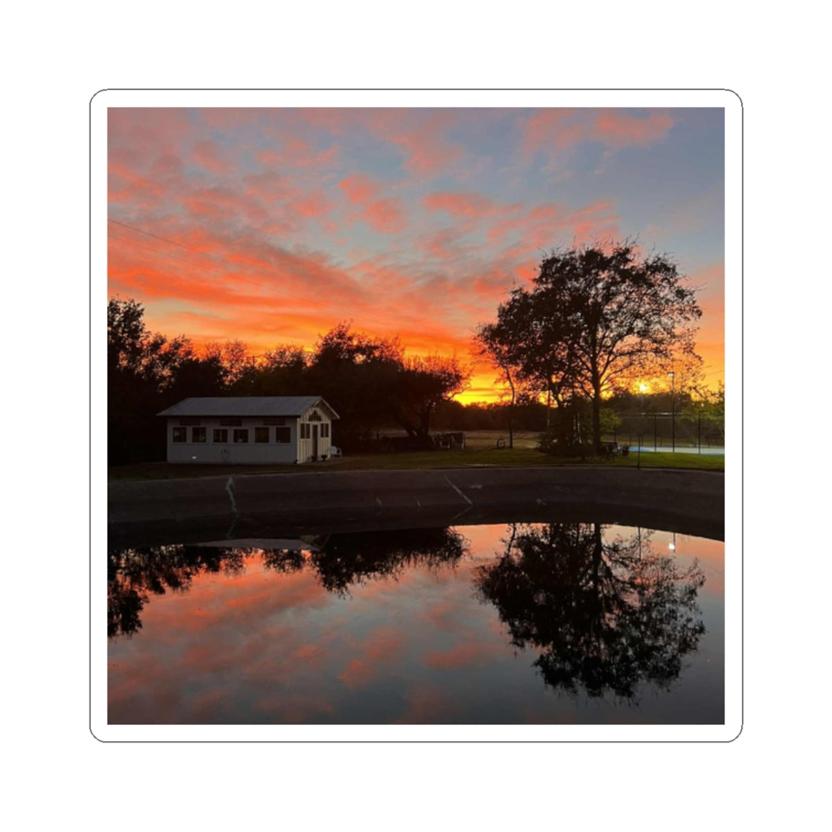 Serene Sunset Kiss-Cut Stickers | Nature Lovers, Crafting, Journaling, Laptop Decor, Gift for Friends