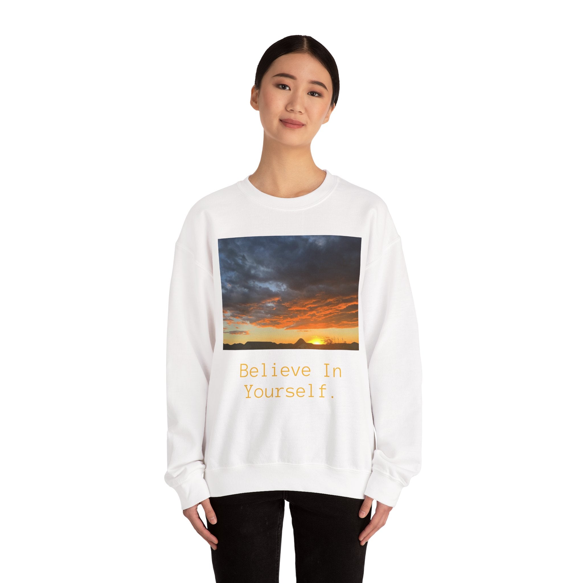 Sunset "Believe In Yourself" Crewneck Sweatshirt