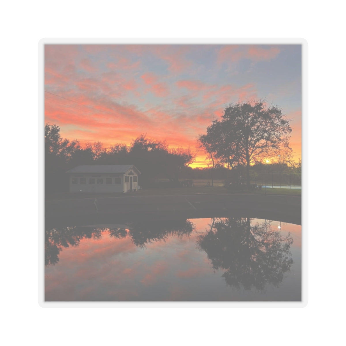 Serene Sunset Kiss-Cut Stickers | Nature Lovers, Crafting, Journaling, Laptop Decor, Gift for Friends