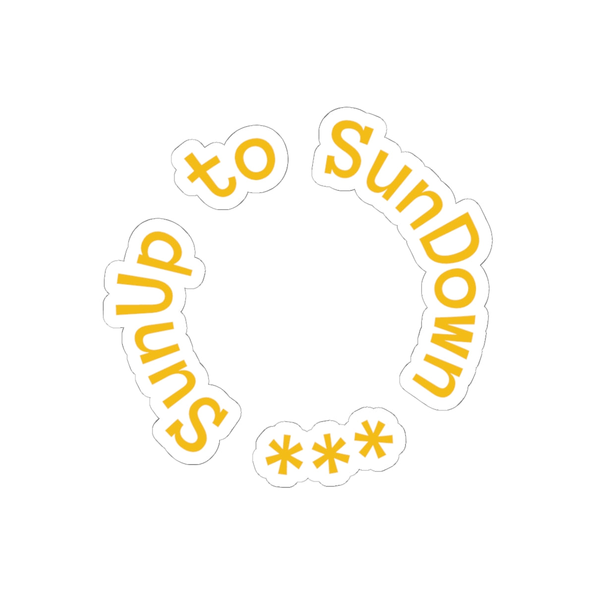 SunUp to Sundown Kiss-Cut Stickers