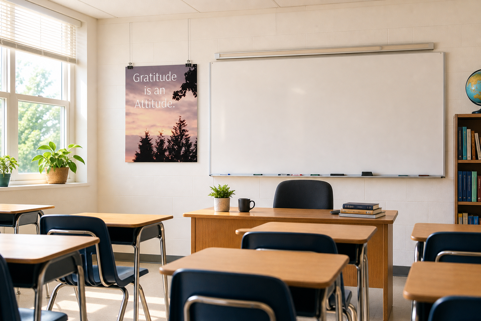 Sunset Tree Silhouette Poster