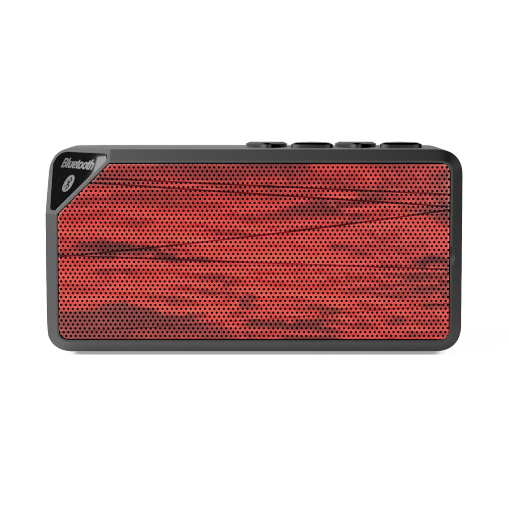 Portable Blootooth Speaker - Burnt Orange & Black Sunset Cloud Reflections