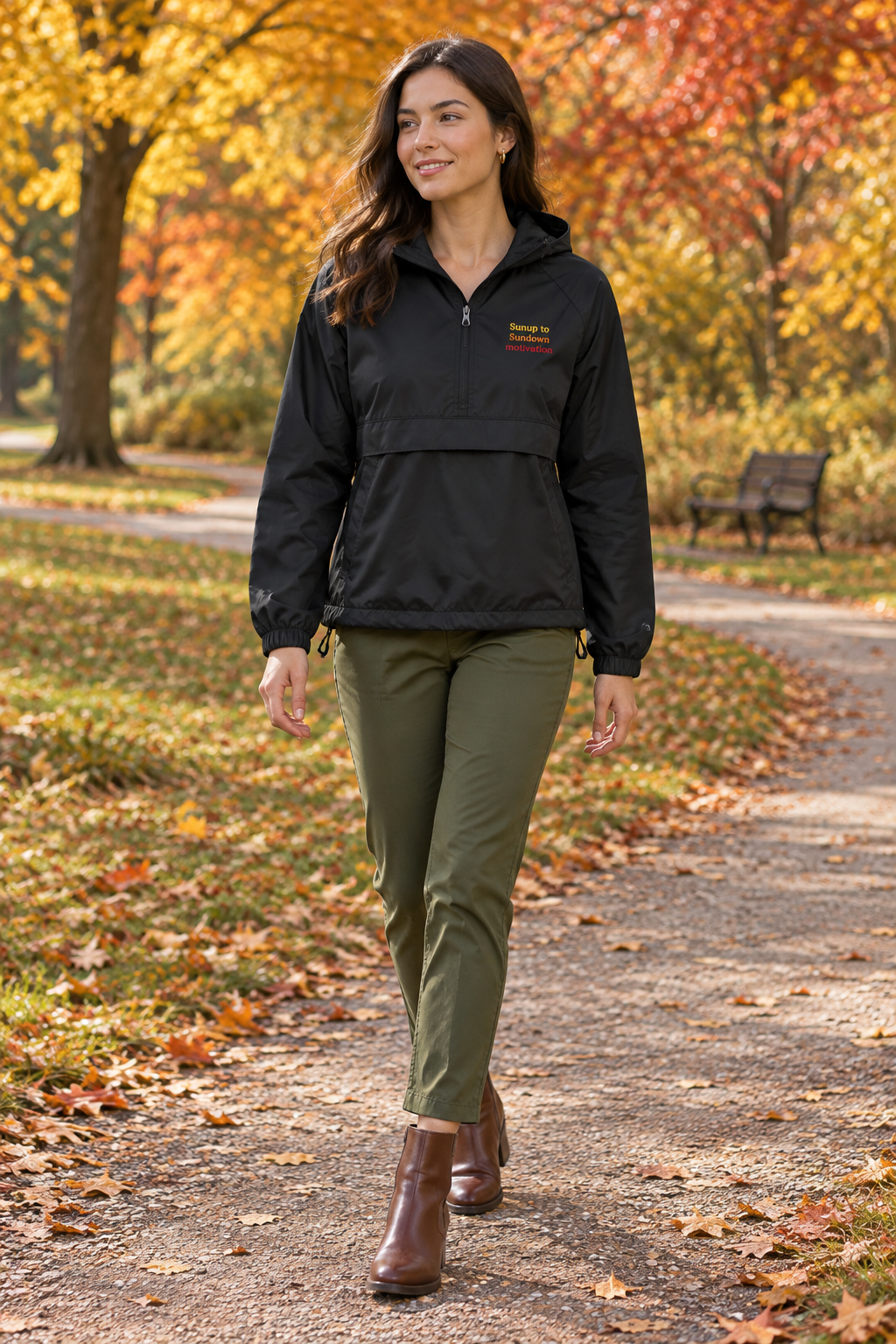 New for Fall: Sunup to Sundown Motivation Anorak