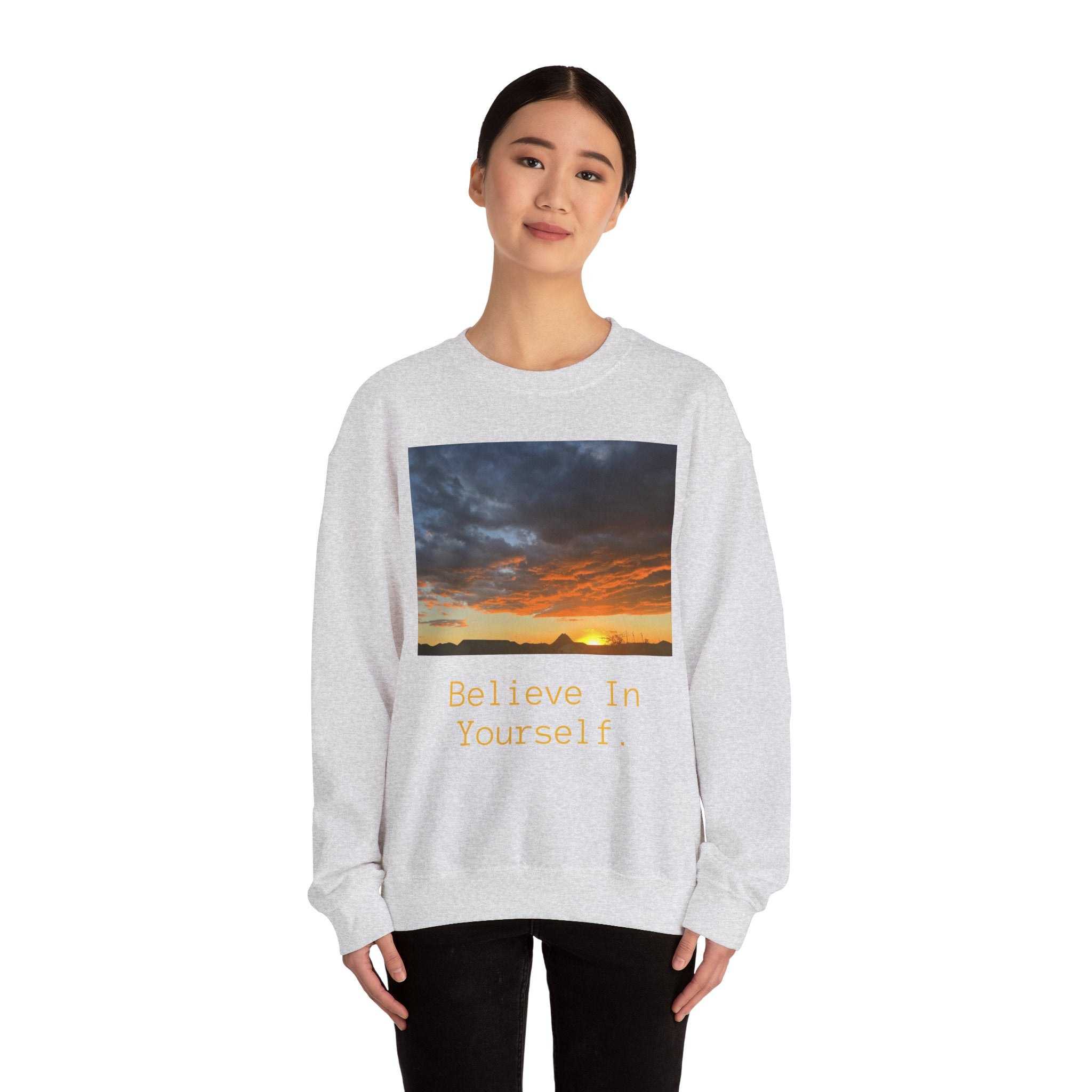 Sunset "Believe In Yourself" Crewneck Sweatshirt