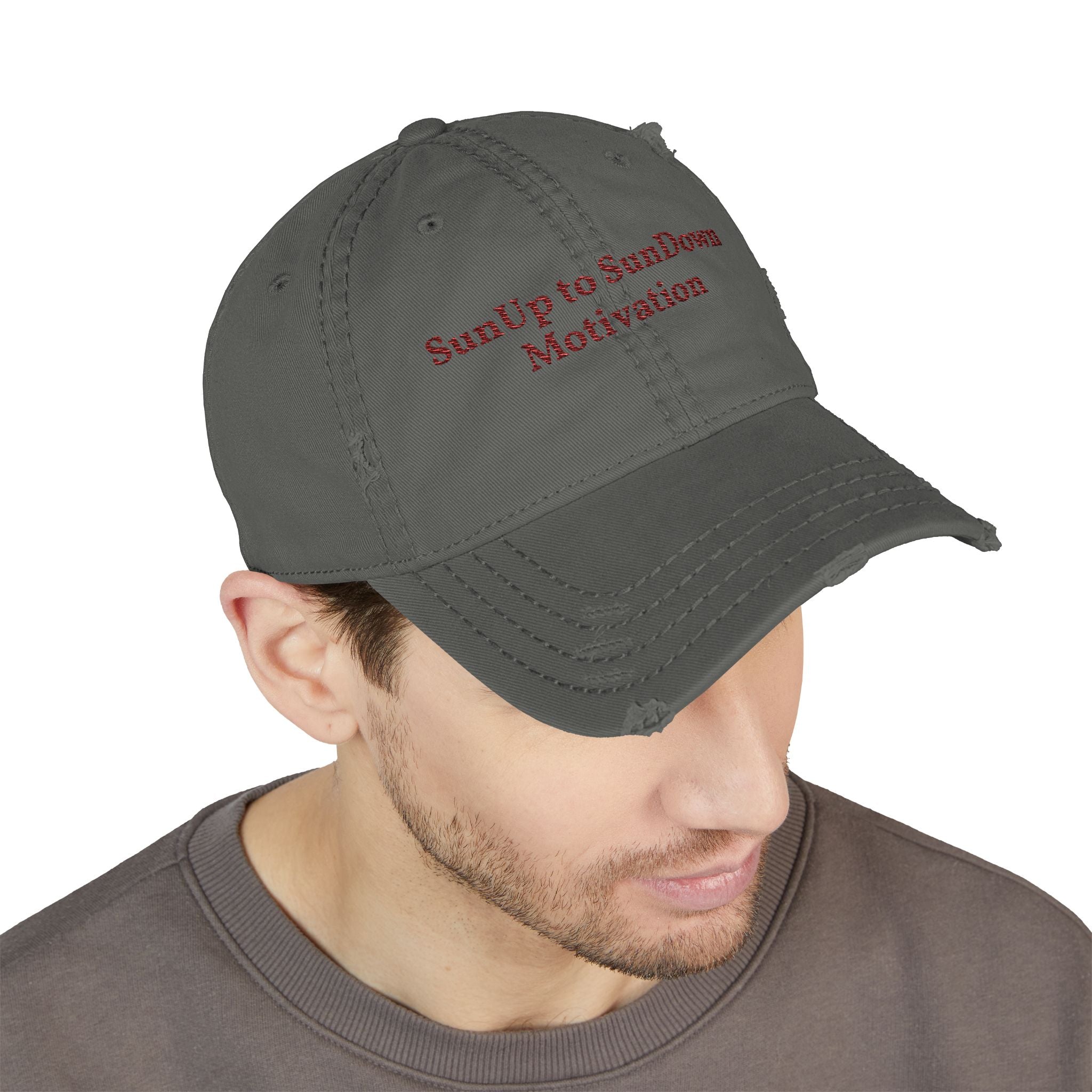 Distressed Embroidered Hat