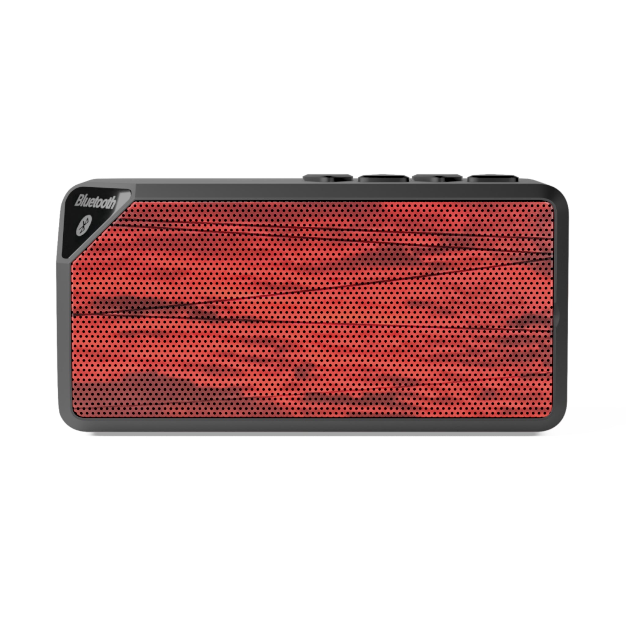 Portable Blootooth Speaker - Burnt Orange & Black Sunset Cloud Reflections