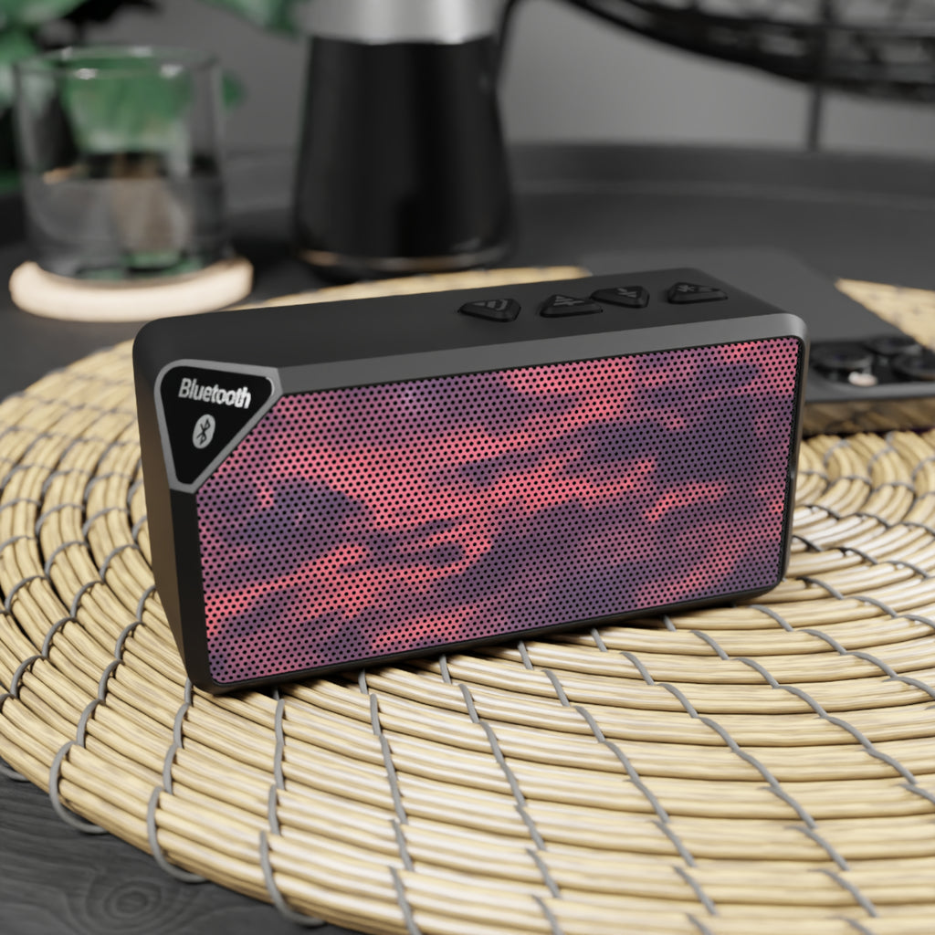 Portable Blootooth Speaker - Orange & Purple Sunset Cloud Reflection