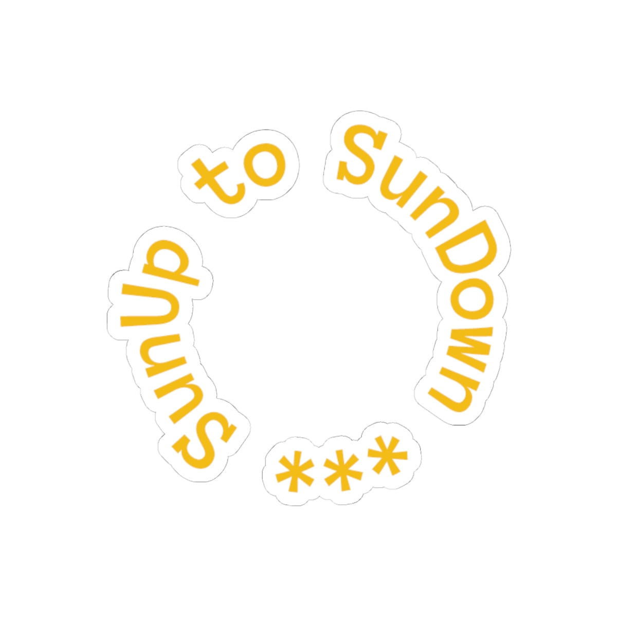 SunUp to Sundown Kiss-Cut Stickers